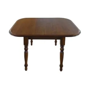 Tennessee Enterprises 6045BW Laminated Drop Leaf Dining Leg Table w/ 2 pcs 9" Drop Leaves
