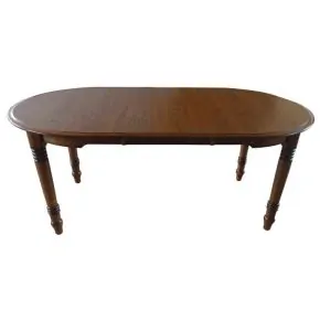 Tennessee Enterprises 6072BW Laminated Dining Leg Table w/ 1 pc 18" Leaf