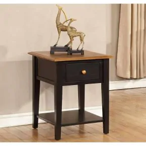 Tennessee Enterprises QT2024PB Quinton End Table w/ USB Power Outlet