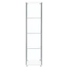 CoasterEveryday 951072 Bellatrix - 4-Shelf Clear Glass Curio Cabinet - White