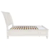 CoasterEssence 201309KE Sandy Beach - Wood Eastern King Storage Panel Bed - Cream White