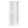 Coaster Fine Furniture 950397 Cabra - 4-Door LED Curio Display Cabinet - White High Gloss