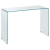 CoasterEssence 705329 Ripley - Tempered Bent Glass Entryway Console Table - Clear