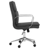 CoasterEssence 801765 Ximena - Upholstered Adjustable Mid Back Office Chair - Black