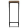 CoasterEveryday 931147 Sergio - Engineered Wood C-Shaped Side Table - Rustic Tobacco