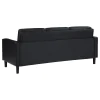 Coaster Fine Furniture 508361-S3 Ruth - 3 Piece Upholstered Track Arm Sofa Set - Black