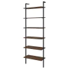 Coaster Fine Furniture 980072 Owens - 6-Shelf Wall Bookshelf - Walnut
