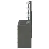 Coaster Fine Furniture 931145 Acena - 7-Drawer Vanity Set With Lighting - Gray High Gloss