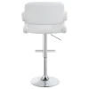 CoasterEssence 102557 Brandi - Adjustable Bar Stool - Chrome And White