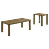 Coaster Fine Furniture 710858-S2 Castlewood - 2 Piece Cocktail Coffee Table Set - Brown Oak