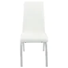 CoasterEssence 121572 Bishop - Upholstered Dining Side Chair (Set of 2) - White