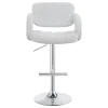 CoasterEssence 102557 Brandi - Adjustable Bar Stool - Chrome And White