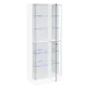 Coaster Fine Furniture 950397 Cabra - 4-Door LED Curio Display Cabinet - White High Gloss