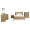 Coaster Fine Furniture 224300KW-S5 Arini - 5 Piece California King Bedroom Set - Sand Wash