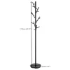 CoasterEveryday 900897 Clover - 18 Hook Freestanding Metal Coat Rack Hat Hanger - Black