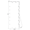 CoasterEssence 961634 Tavin - Geometric Frame Standing Mirror - Silver