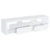 Coaster Fine Furniture 704251 Jude - 2-Drawer Engineered Wood TV Stand - High Gloss White