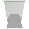 CoasterElevations 723447 Taffeta - Glass Top Mirrored Acrylic End Table - Silver