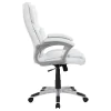 CoasterEssence 801140 Kaffir - Upholstered Adjustable Home Office Desk Chair - White
