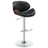 CoasterEssence 130504 Harris - Adjustable Bar Stool - Black And Chrome