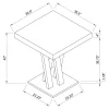 CoasterEveryday 100520 Freda - Square Pub Height Bistro Bar Table - Cappuccino