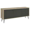 Coaster Fine Furniture 950352 Maeve - 2 Door Engineered Wood Cabinet - Antique Pine And Gray