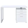 CoasterEveryday 800325 Brennan - 3-Drawer Office Computer Desk - White