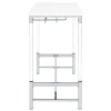 Coaster Fine Furniture 182101 Norcrest - Acrylic Leg Bar Table - White High Gloss