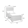 Samuel Lawrence Furniture S462-YBR-K1 Granite Falls - Twin Bed with Panel Headboard - Espresso Brown