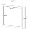 Coaster Fine Furniture 223344 Wright - Dresser Mirror - Brown Oak