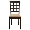 CoasterEveryday 100772 Gabriel - Lattice Back Side Chairs (Set of 2) - Cappuccino