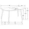 CoasterEveryday 106591 Redbridge - Extension Leaf Dining Table - Natural Walnut