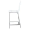 CoasterEssence 100265 Juelia - Counter Chair (Set of 2) - Chrome And Clear Acrylic