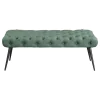 Coaster Fine Furniture 910336 Ella - Upholstered Tufted Bench Metal Legs - Teal
