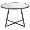 CoasterEveryday 120630-S5 Jillian - 5 Piece Round Mirror Top Dining Set - Black Nickel