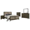 Coaster Fine Furniture 224421KW-S5 Wilkes - 5 Piece California King Bedroom Set - Dark Cocoa
