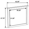 Coaster Fine Furniture 207534 Hazlewood - Dresser Mirror - Vineyard Oak