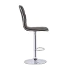 CoasterEveryday 122087 Ashbury - Upholstered Adjustable Bar Stool (Set of 2) - Black