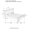 CoasterEveryday 222631KE Woodmont - Eastern King Storage Bed - Rustic Golden Brown