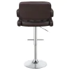 CoasterEssence 102556 Brandi - Adjustable Bar Stool - Chrome And Brown