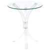 CoasterEveryday 900490 Laning - Round Glass Top Acrylic Side Table - Clear