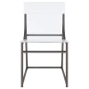 Coaster Fine Furniture 121142 Adino - Acrylic Dining Side Chair (Set of 2) - Black Nickel