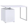 CoasterEveryday 800325 Brennan - 3-Drawer Office Computer Desk - White