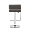 CoasterEssence 100195 Alameda - Adjustable Bar Stool - Chrome And Gray