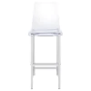 CoasterEssence 100295 Juelia - Bar Stools (Set of 2) - Chrome And Clear Acrylic