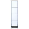CoasterEveryday 950172 Bellatrix - 4-Shelf Clear Glass Curio Cabinet - Cappuccino