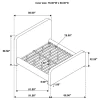 Coaster Fine Furniture 302052KEB2 Wren - King Footboard, Box 2 of 3 - Gray