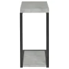 CoasterEveryday 902933 Beck - Engineered Wood C-Shape Sofa Side Table - Cement