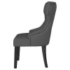 Coaster Fine Furniture 115562 Baney - Fabric Upholstered Dining Side Chair - Gray And Black