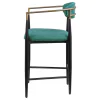 Coaster Fine Furniture 121185 Tina - Fabric Upholstered Counter Chair (Set of 2) - Green